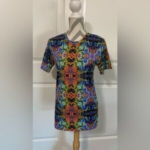 Printful Small Multicolor Mini T-shirt Dress